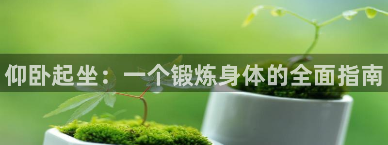 哈哈体育注册：仰卧起坐：一个锻炼身体的全面指南